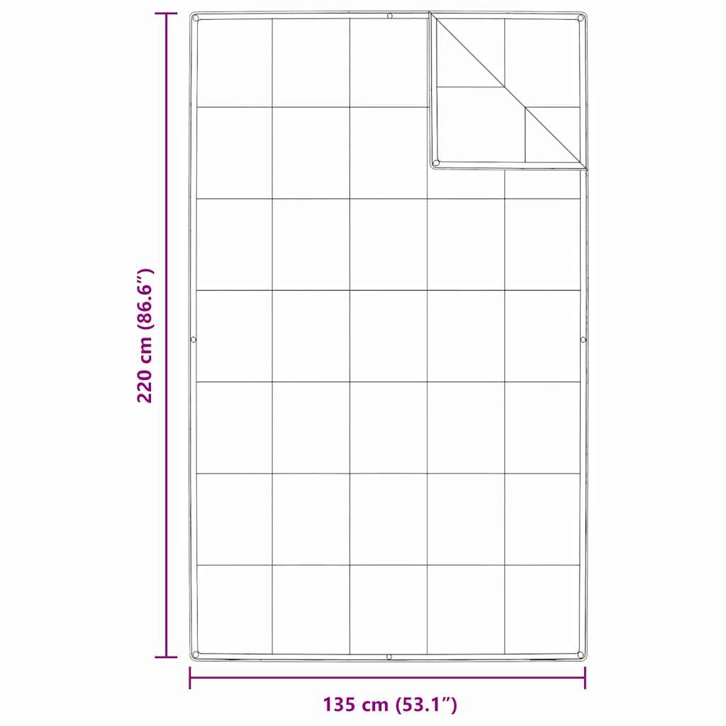 2-i-1 Dyne Hvit 135 x 220 cm Fjær