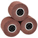 Slipe ruller 3 pcs Brun 12 x 12 x 10 cm Syntetisk fiber