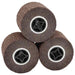 Slipe ruller 3 pcs Brun 12 x 12 x 10 cm Syntetisk fiber