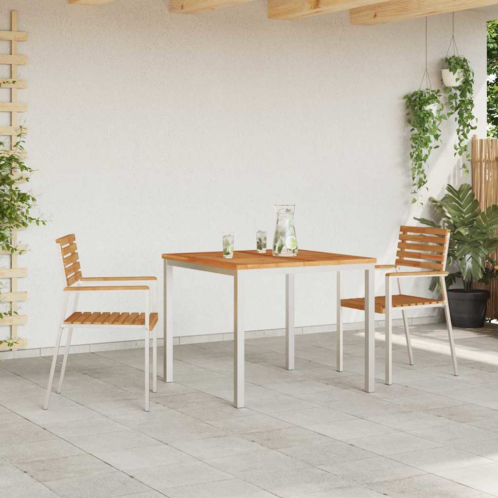 Hage Stol 2 pcs Olje naturlig 56 x 54,5 x 87 cm Massivt Teaktre