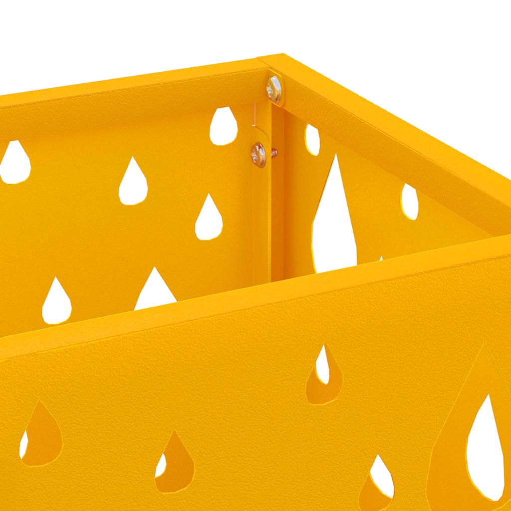 Regn paraplystativ Sennepsgul 15,5 x 15,5 x 49 cm Stål