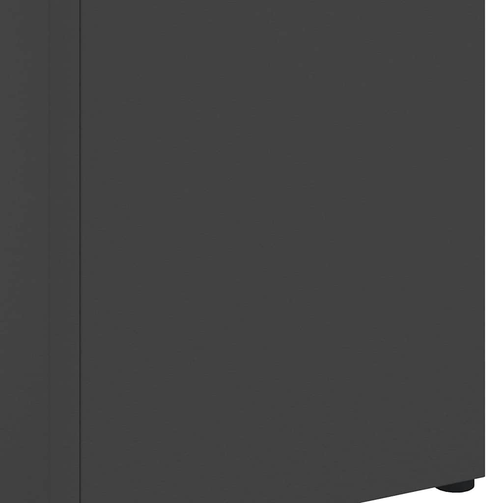 Parasollstativ med lagring Svart 15,5 x 15,5 x 49 cm Metall vidaXL