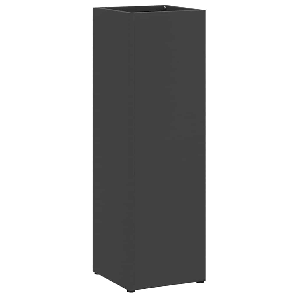 Parasollstativ med lagring Svart 15,5 x 15,5 x 49 cm Metall vidaXL