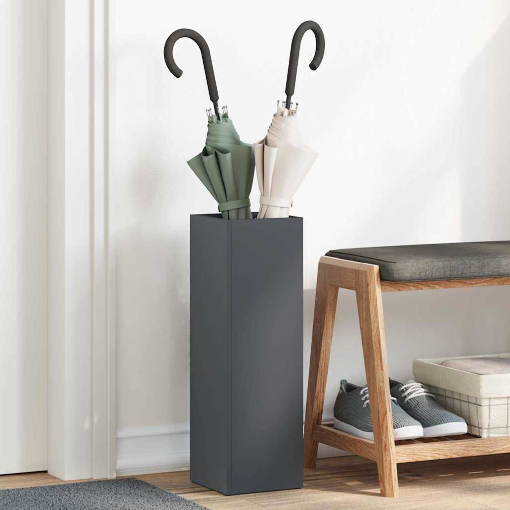 Parasollstativ med lagring Antrasitt 15,5 x 15,5 x 49 cm Metall vidaXL