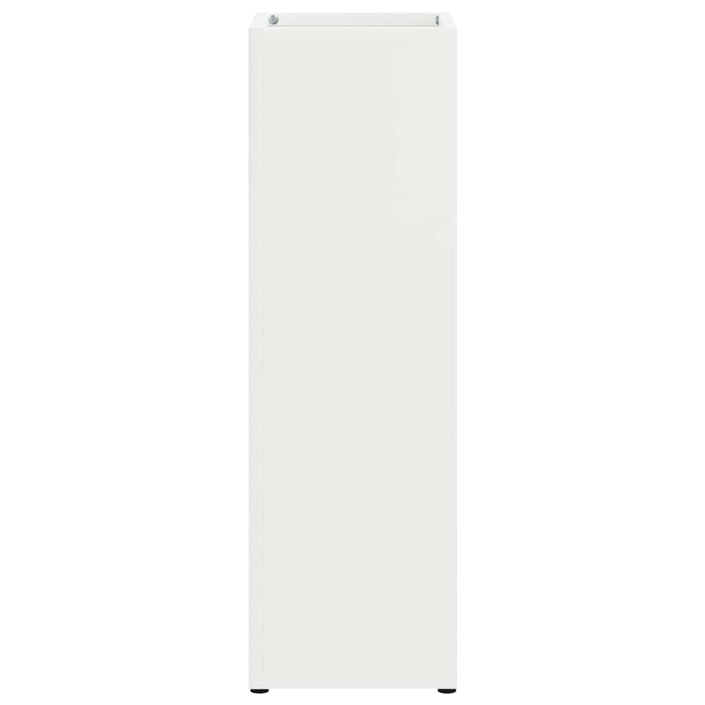 Parasollstativ med lagring Hvit 15,5 x 15,5 x 49 cm Metall vidaXL
