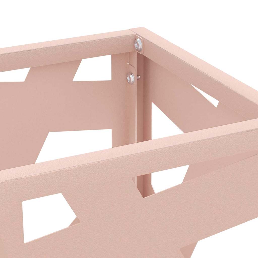 Parasollstativ med lagring Rosa 15,5 x 15,5 x 49 cm Metall