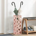 Parasollstativ med lagring Rosa 15,5 x 15,5 x 49 cm Metall