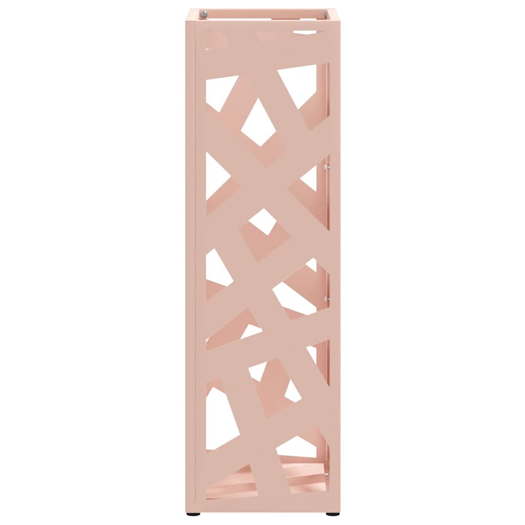 Parasollstativ med lagring Rosa 15,5 x 15,5 x 49 cm Metall
