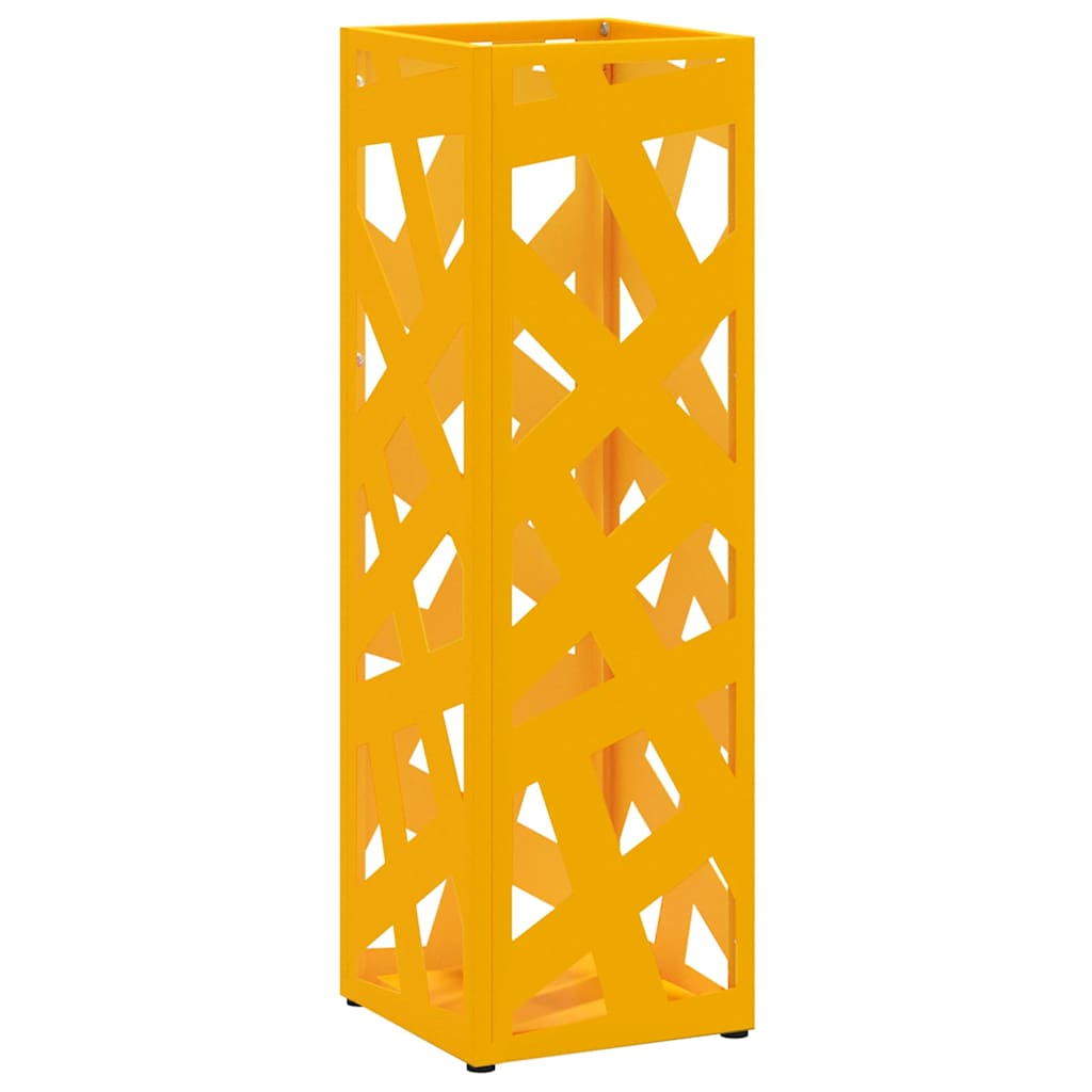 Regn paraplystativ Sennepsgul 15,5 x 15,5 x 49 cm Stål