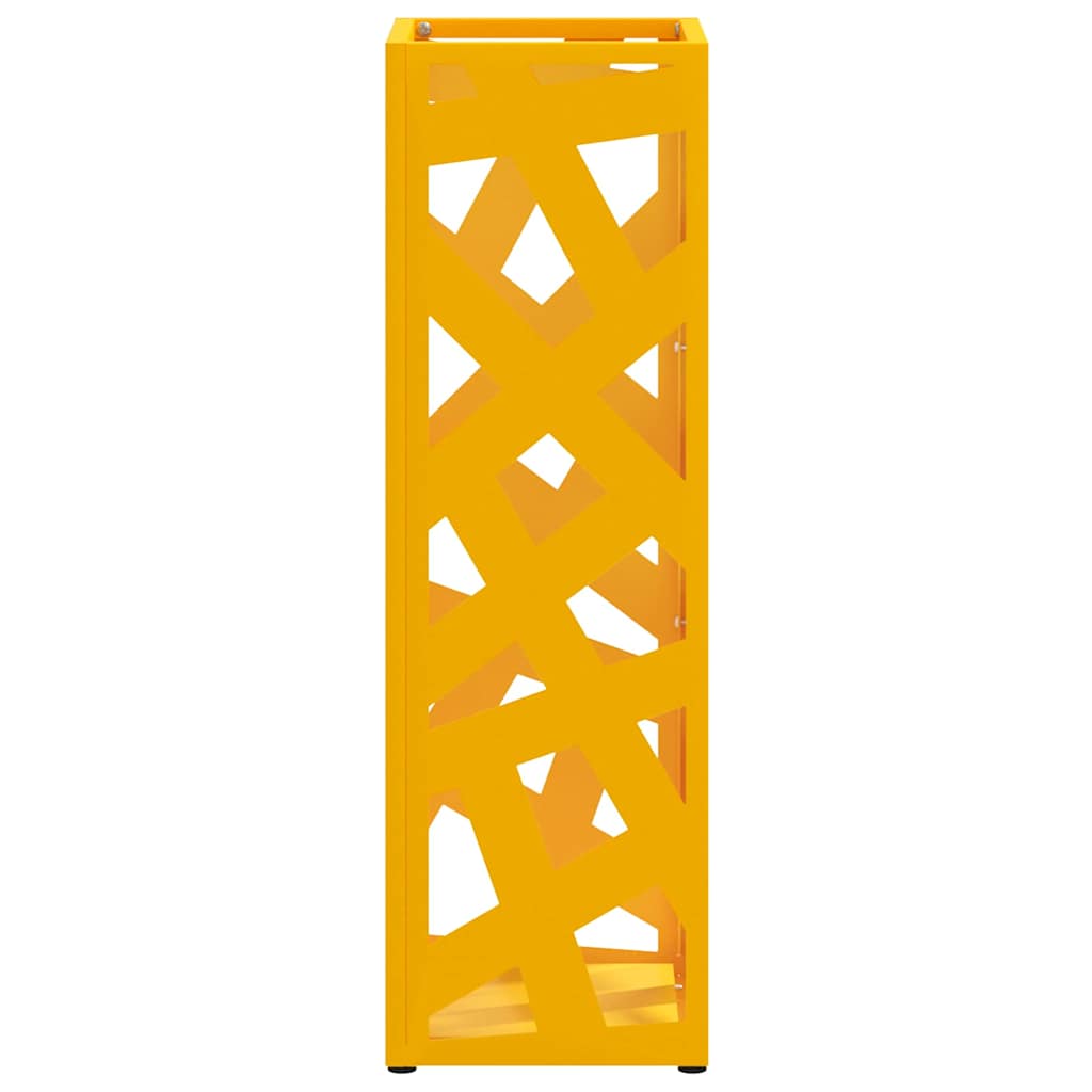 Regn paraplystativ Sennepsgul 15,5 x 15,5 x 49 cm Stål