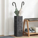 Parasollstativ med lagring Svart 15,5 x 15,5 x 49 cm Metall