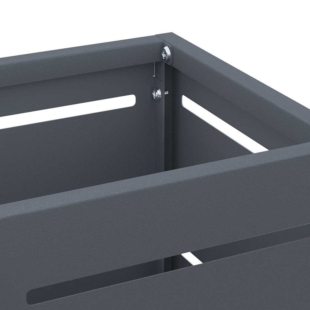Parasollstativ med lagring Antrasitt 15,5 x 15,5 x 49 cm Metall vidaXL