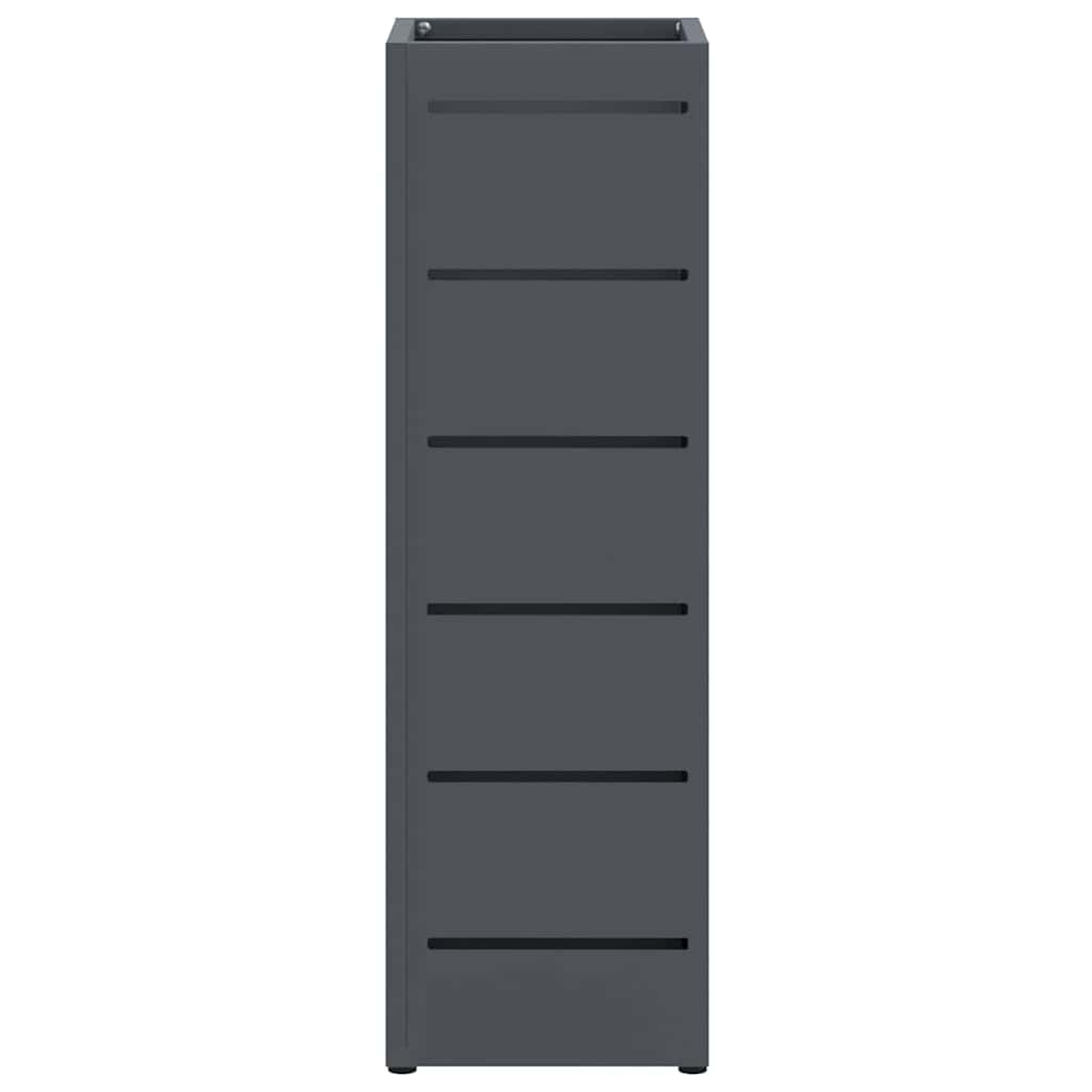 Parasollstativ med lagring Antrasitt 15,5 x 15,5 x 49 cm Metall vidaXL