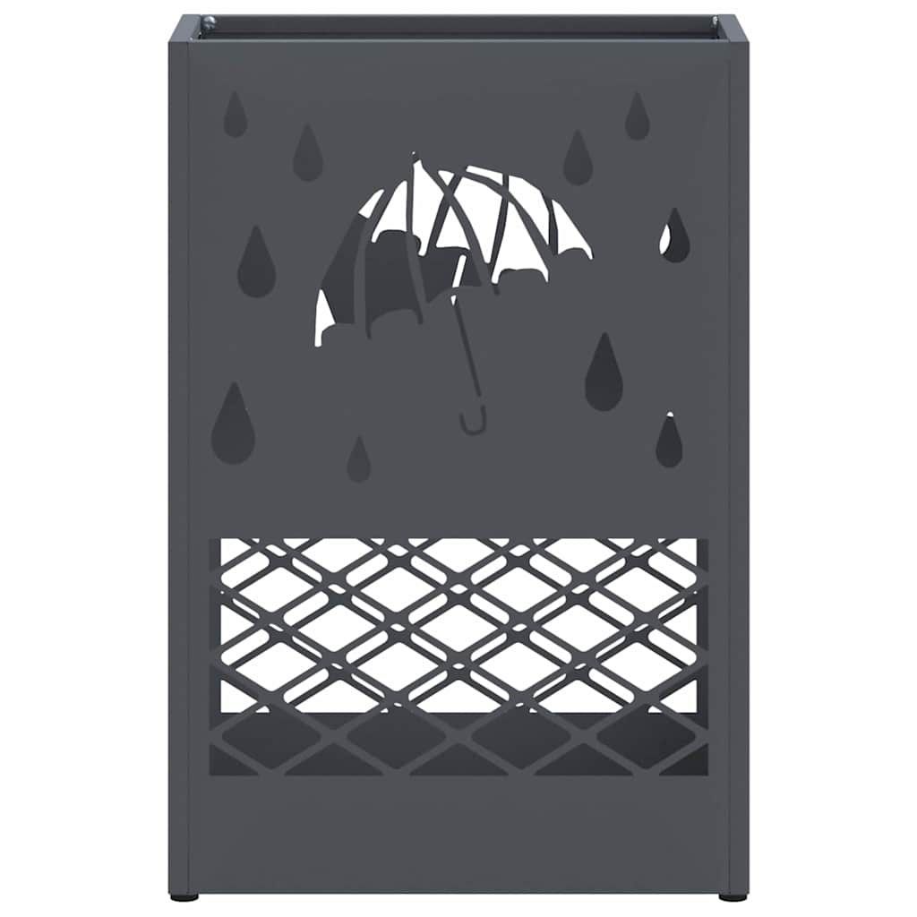 Regn paraplystativ Antrasitt 28 x 12 x 41 cm Stål