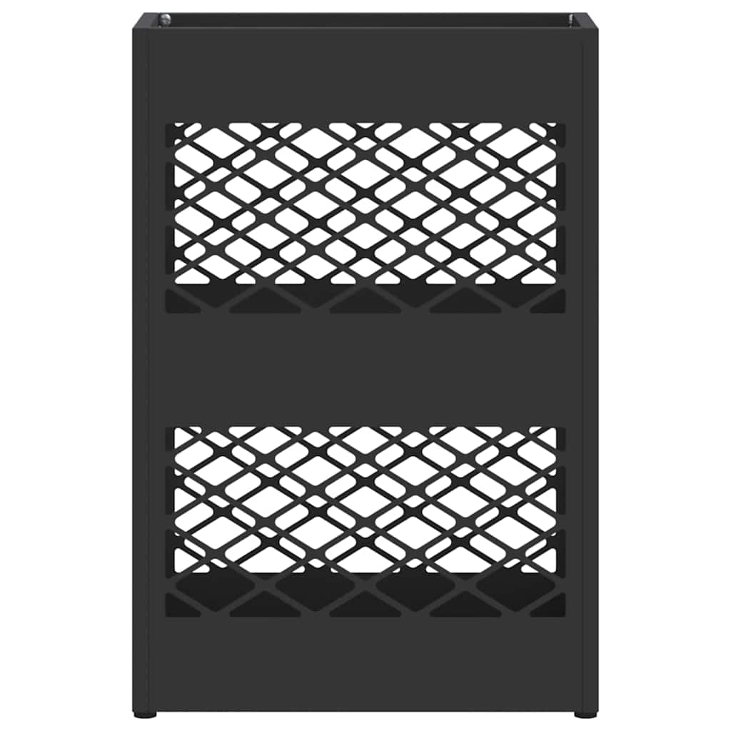 Regn paraplystativ Svart 28 x 12 x 41 cm Stål