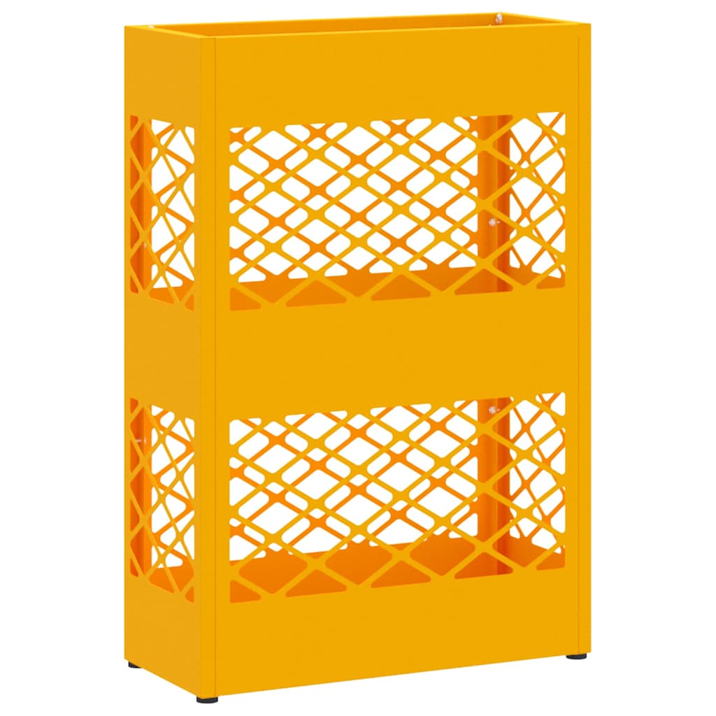 Regn paraplystativ Sennepsgul 28 x 12 x 41 cm Stål
