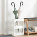 Regn paraplystativ Hvit 28 x 12 x 41 cm Stål