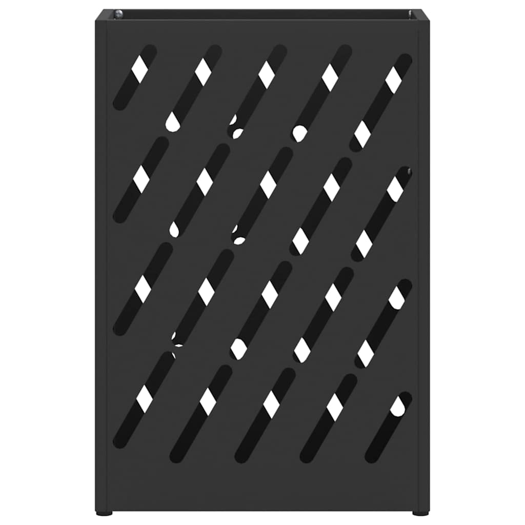 Regn paraplystativ Svart 28 x 12 x 41 cm Stål