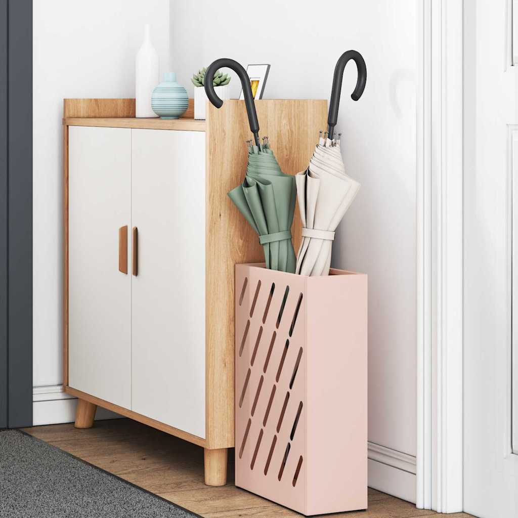 Regn paraplystativ Rosa 28 x 12 x 41 cm Stål
