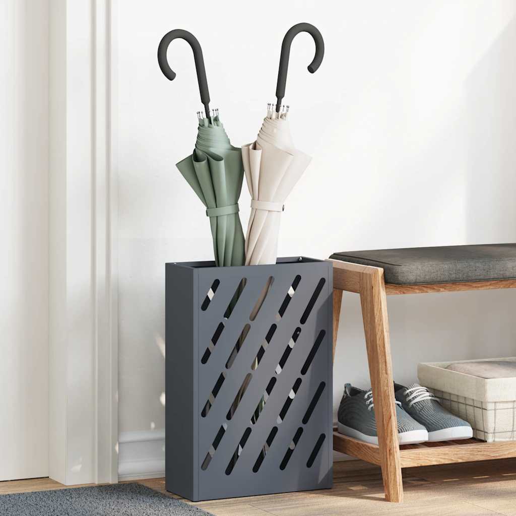 Parasollstativ Antrasitt 28 x 12 x 41 cm Stål vidaXL