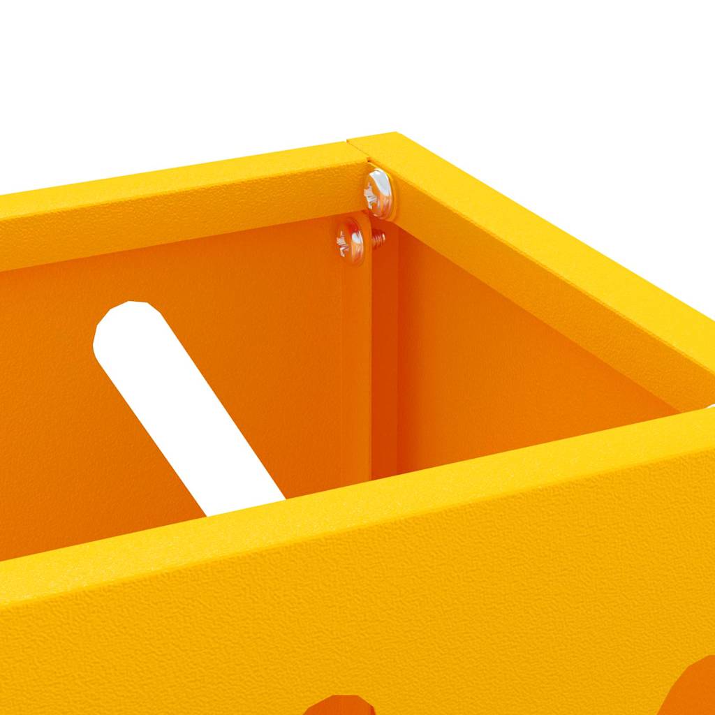 Regn paraplystativ Sennepsgul 28 x 12 x 41 cm Stål