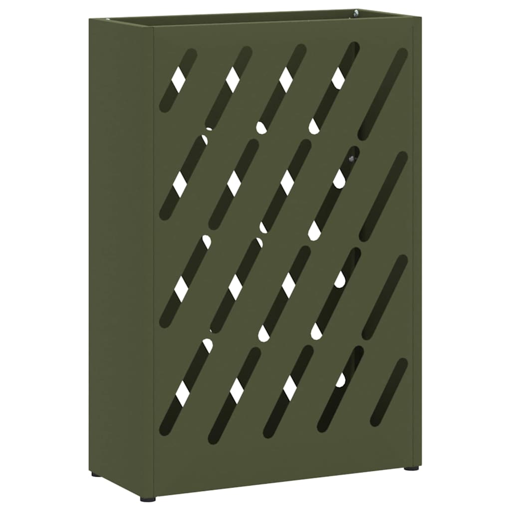 Regn paraplystativ Olivengrønn 28 x 12 x 41 cm Stål