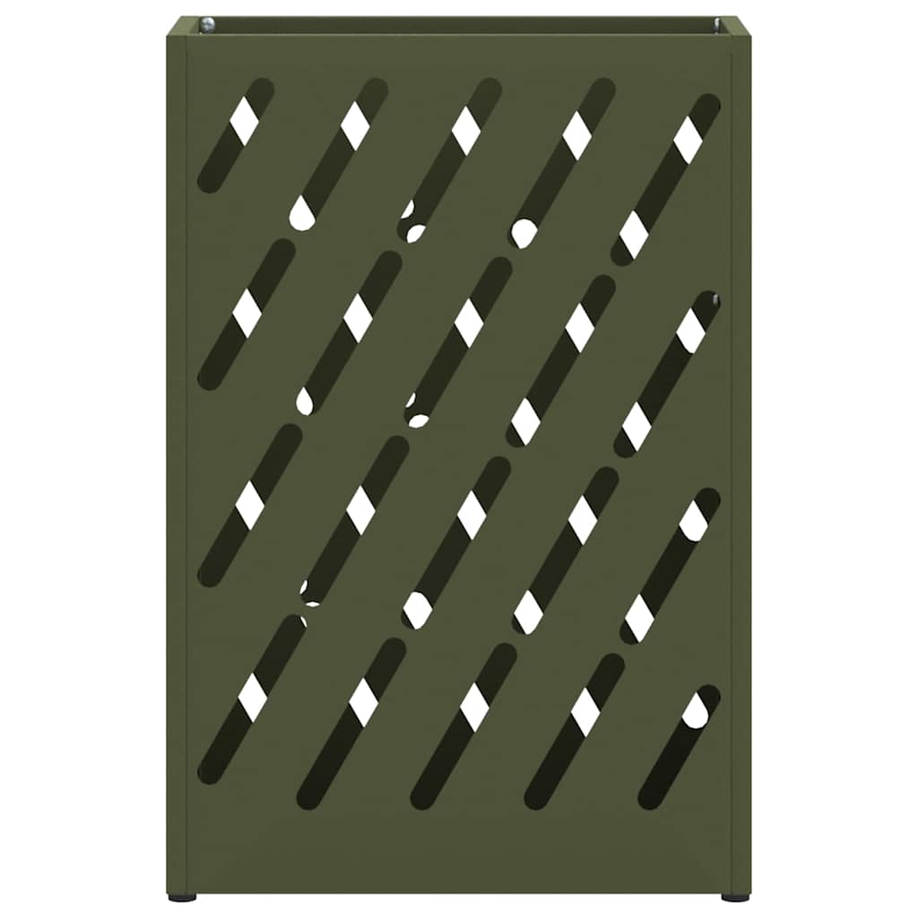 Regn paraplystativ Olivengrønn 28 x 12 x 41 cm Stål