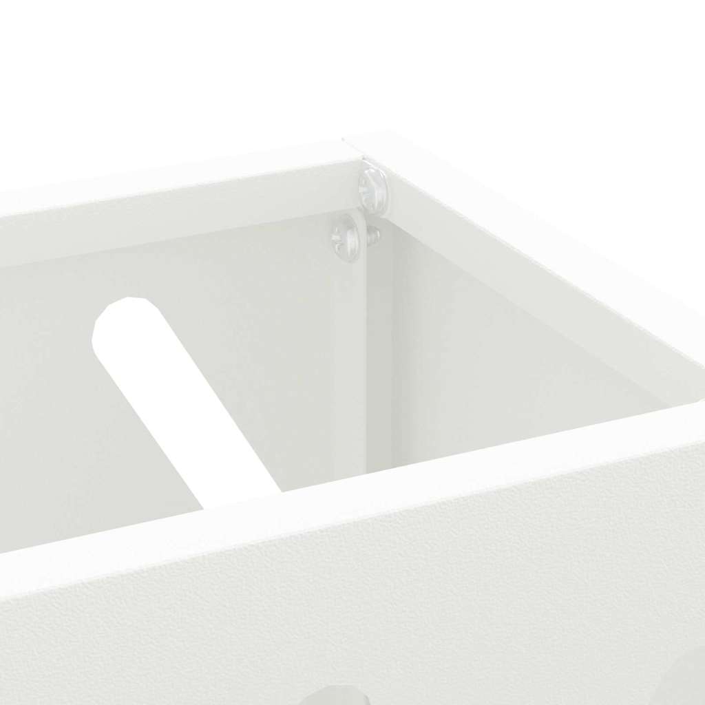 Parasollstativ Hvit 28 x 12 x 41 cm Stål vidaXL