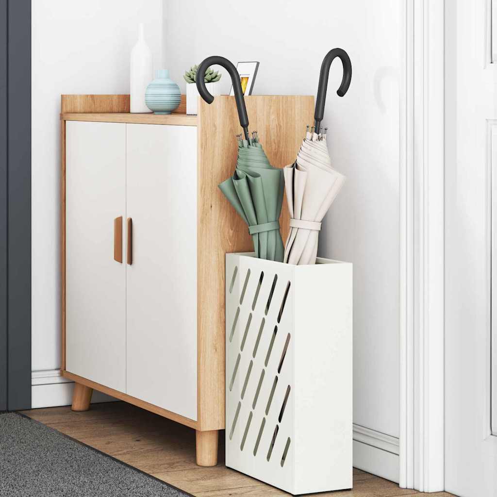 Parasollstativ Hvit 28 x 12 x 41 cm Stål vidaXL