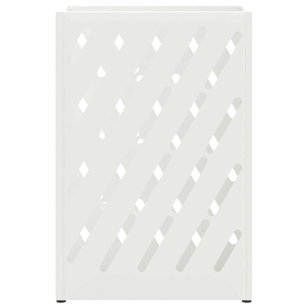 Parasollstativ Hvit 28 x 12 x 41 cm Stål vidaXL
