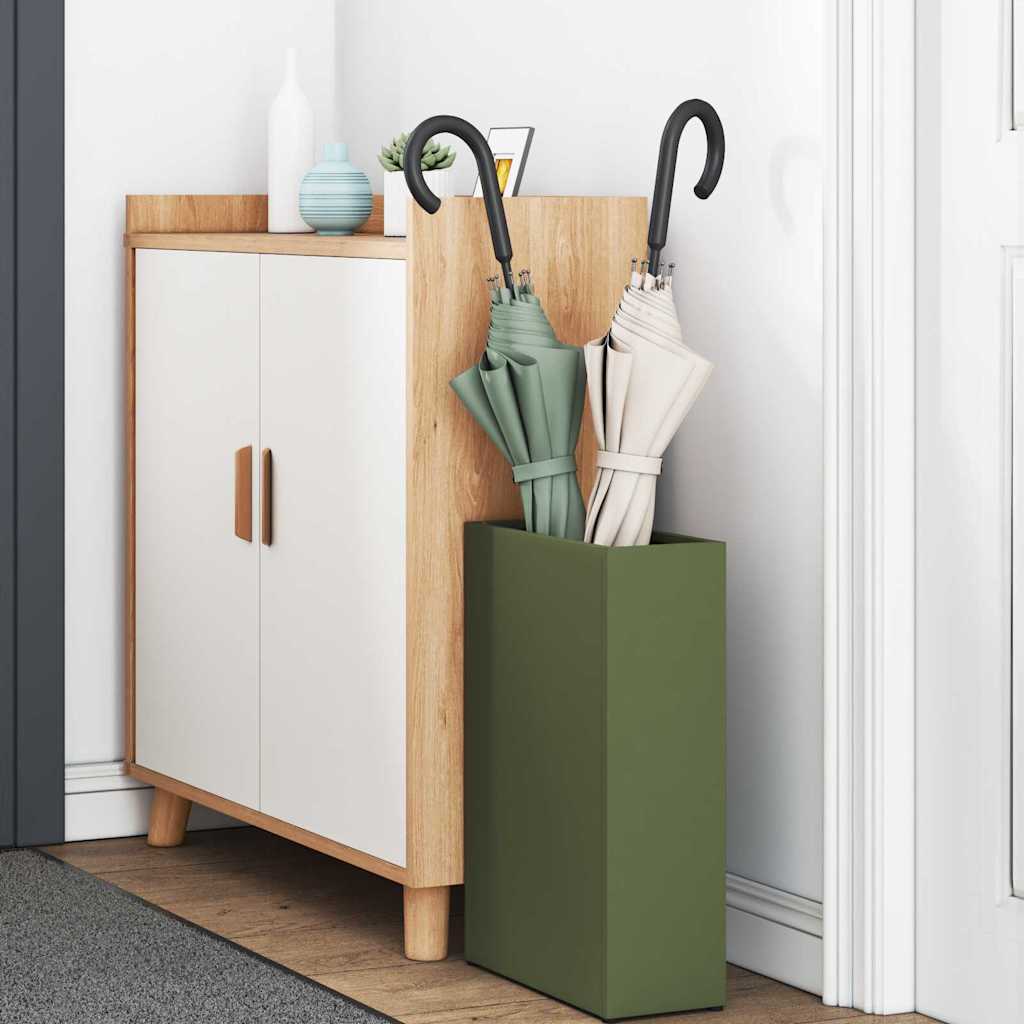 Parasollstativ Olivengrønn 28 x 12 x 41 cm Stål vidaXL