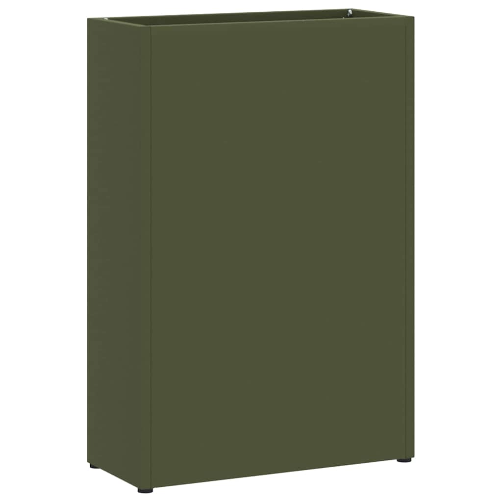 Parasollstativ Olivengrønn 28 x 12 x 41 cm Stål vidaXL