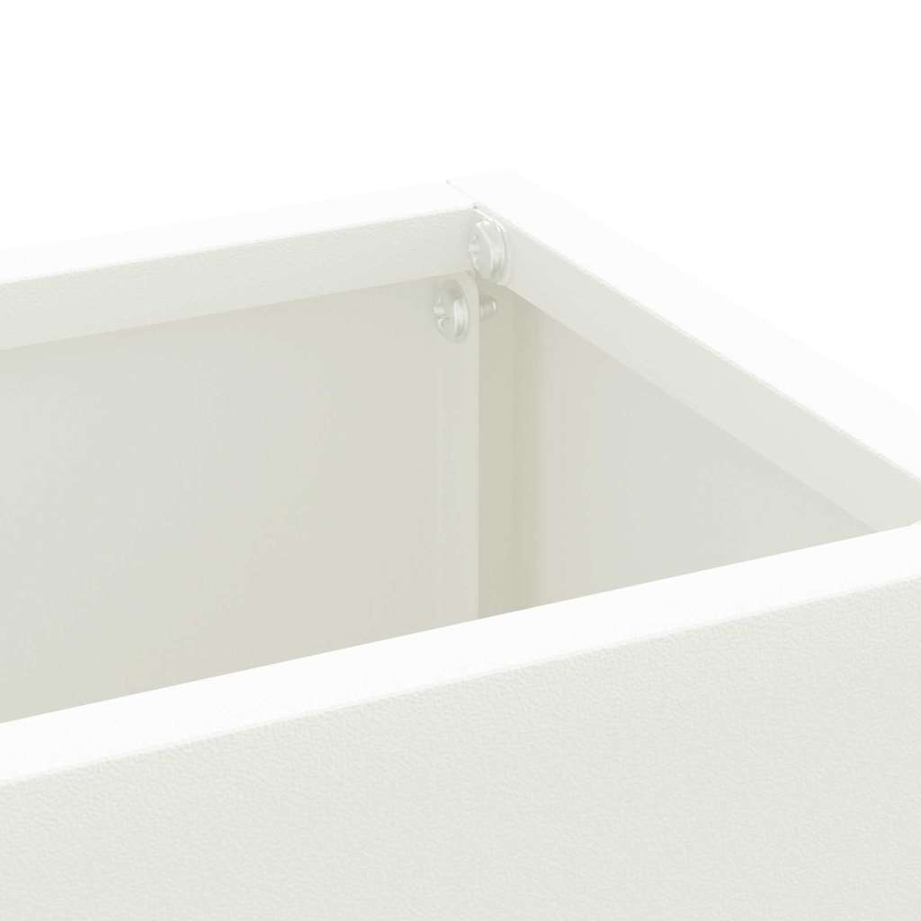 Parasollstativ Hvit 28 x 12 x 41 cm Stål vidaXL
