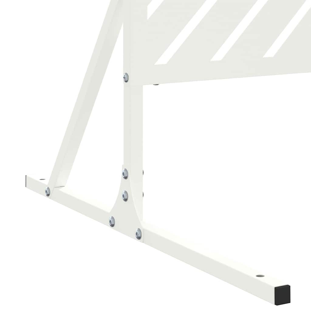 Personvernsvegg Hvit 100 x 50 x 180 cm Stål vidaXL