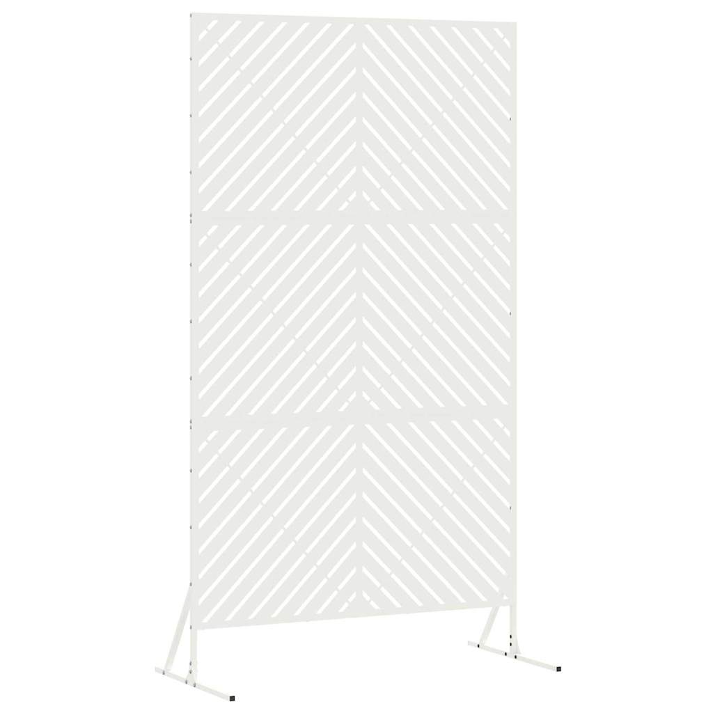 Personvernsvegg Hvit 100 x 50 x 180 cm Stål vidaXL