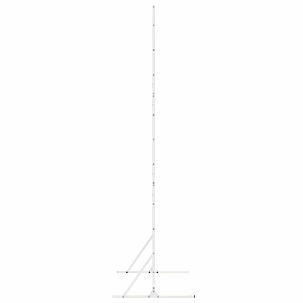 Personvernsvegg Hvit 100 x 50 x 180 cm Stål vidaXL