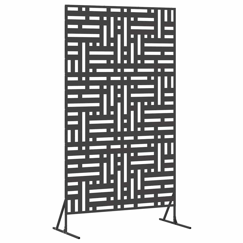 Personvernsvegg 100 x 50 x 180 cm Stål Svart