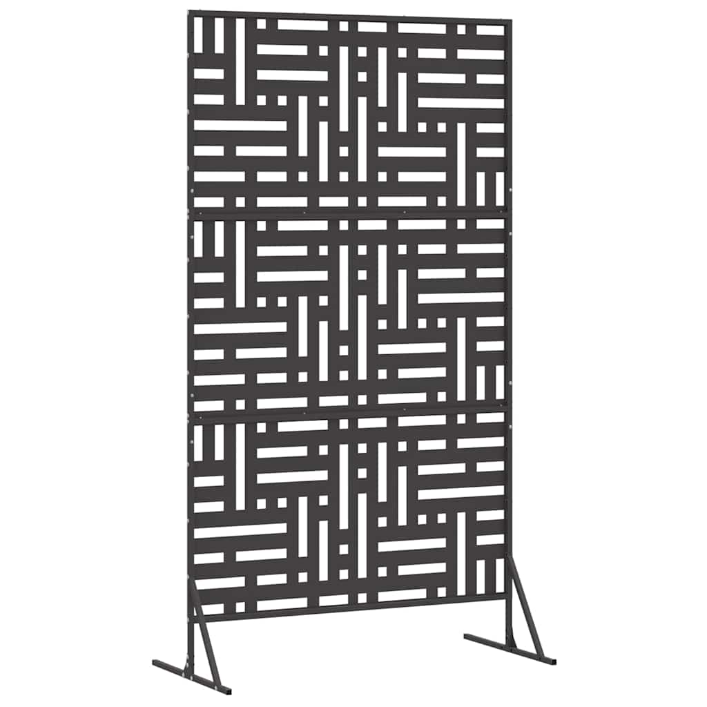 Personvernsvegg 100 x 50 x 180 cm Stål Svart