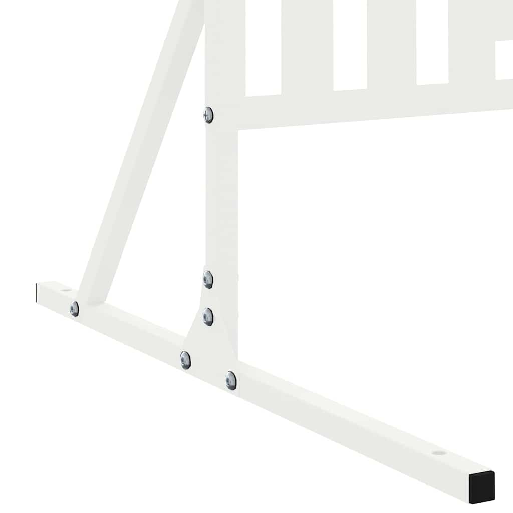 Personvernsvegg Hvit 100 x 50 x 180 cm Stål vidaXL