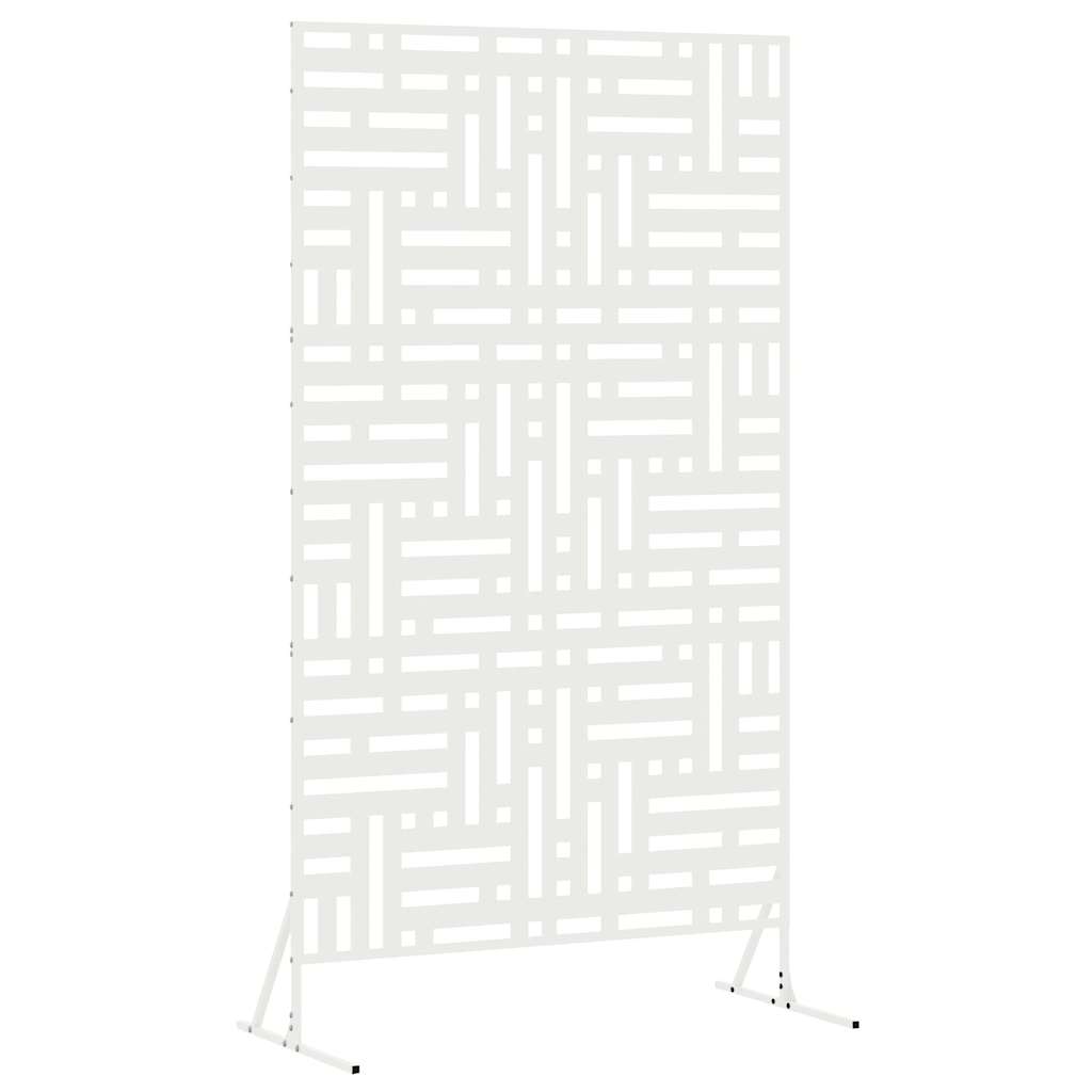 Personvernsvegg Hvit 100 x 50 x 180 cm Stål vidaXL