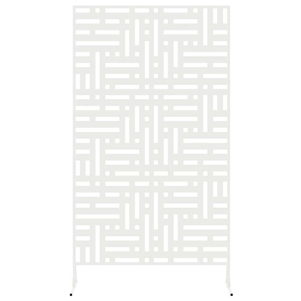 Personvernsvegg Hvit 100 x 50 x 180 cm Stål vidaXL