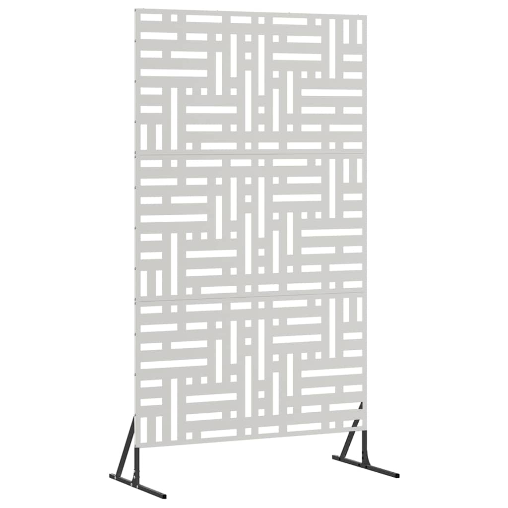 Personvernsvegg Grå 100 x 50 x 180 cm Stål vidaXL