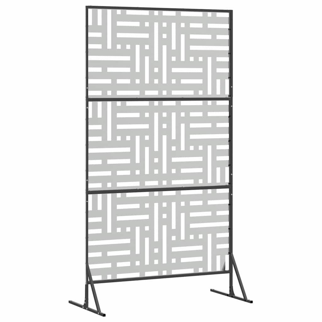Personvernsvegg Grå 100 x 50 x 180 cm Stål