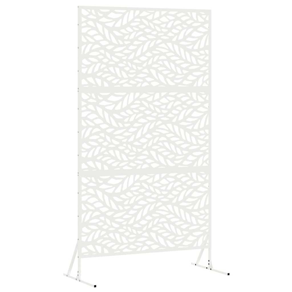 Personvernsvegg Hvit 100 x 50 x 180 cm Stål vidaXL