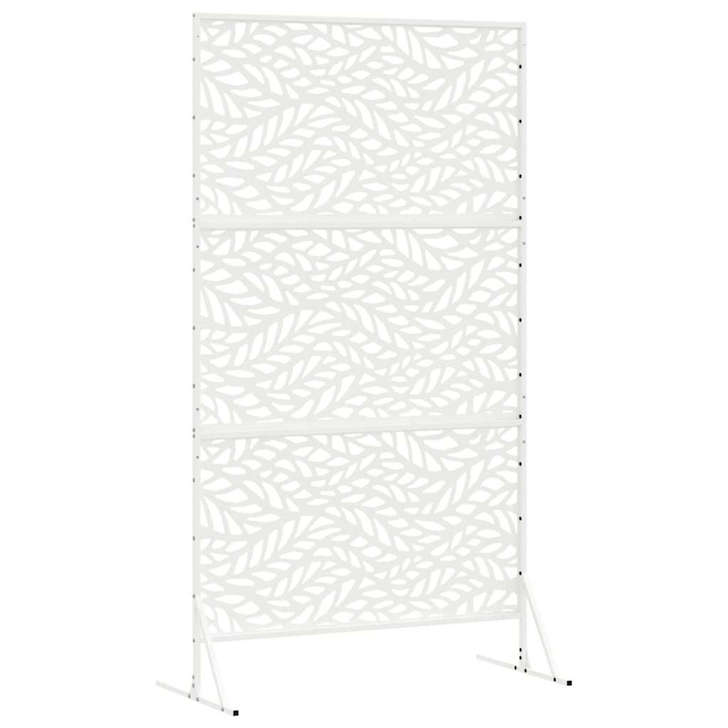 Personvernsvegg Hvit 100 x 50 x 180 cm Stål vidaXL