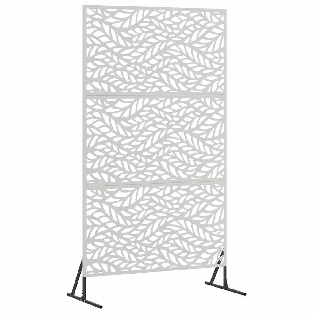 Personvernsvegg Grå 100 x 50 x 180 cm Stål vidaXL