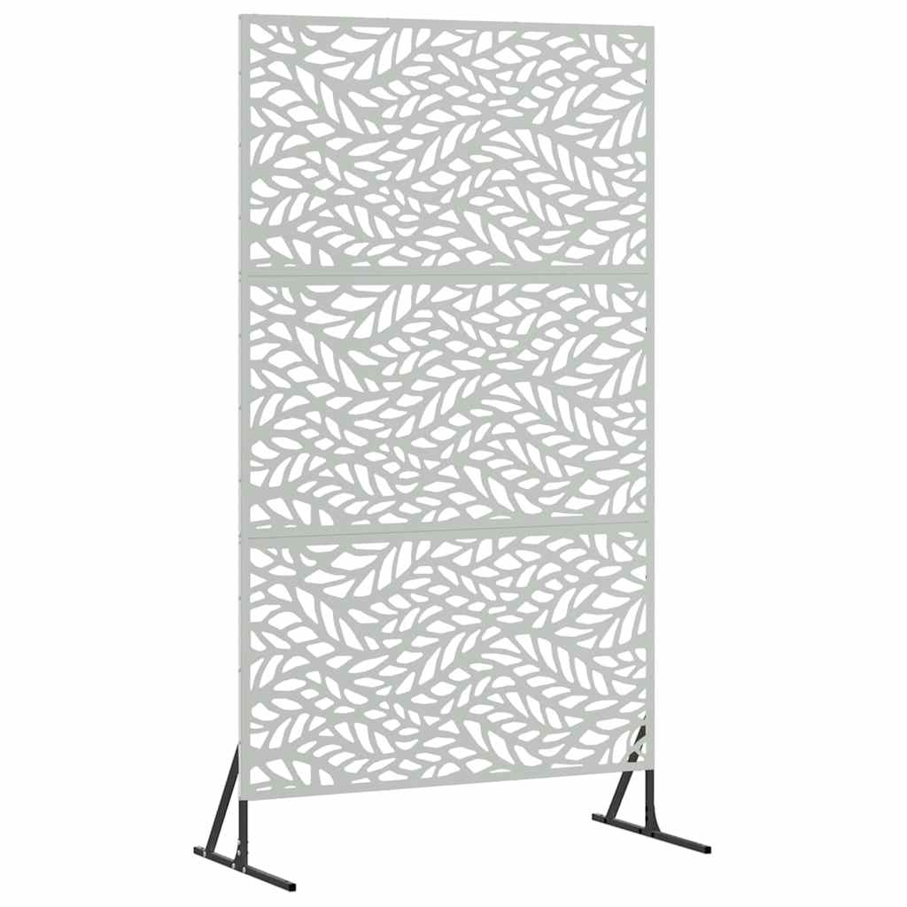 Personvernsvegg Grå 100 x 50 x 180 cm Stål vidaXL
