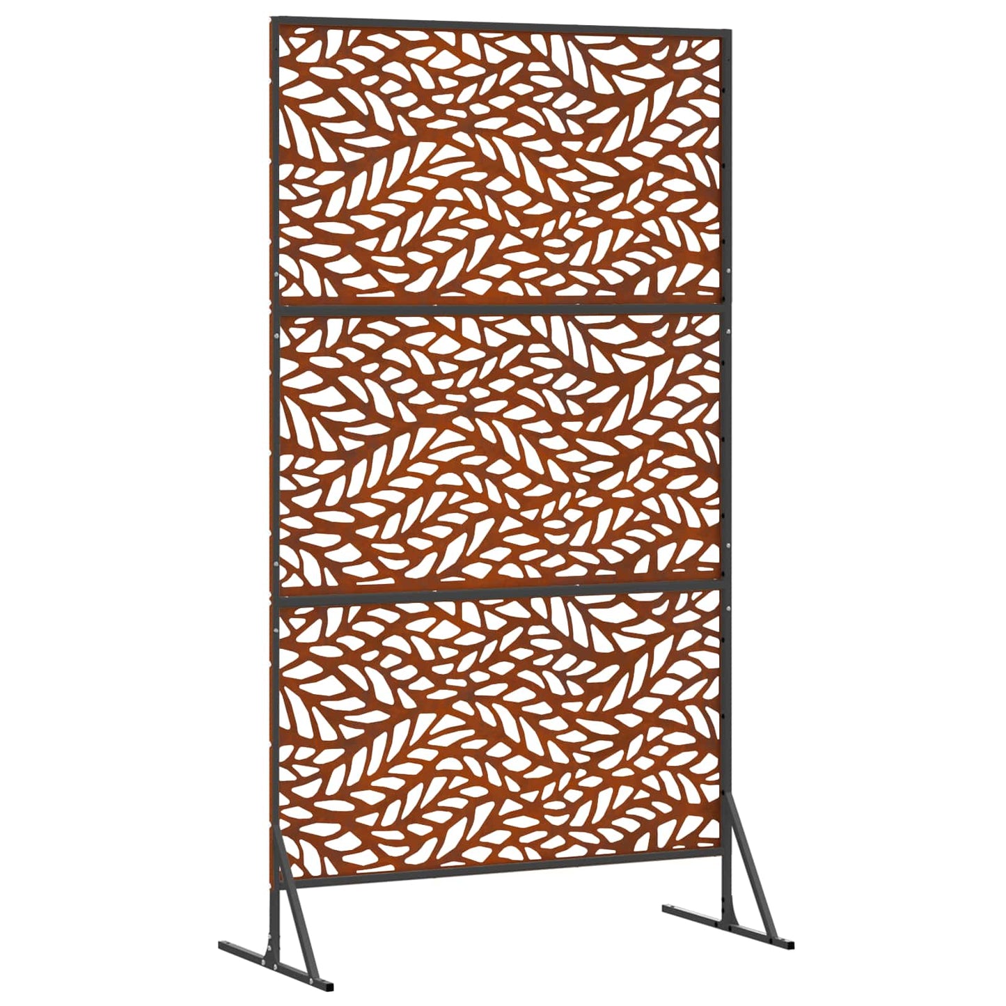 Personvernsvegg 100 x 50 x 180 cm Cortenstål Rusten