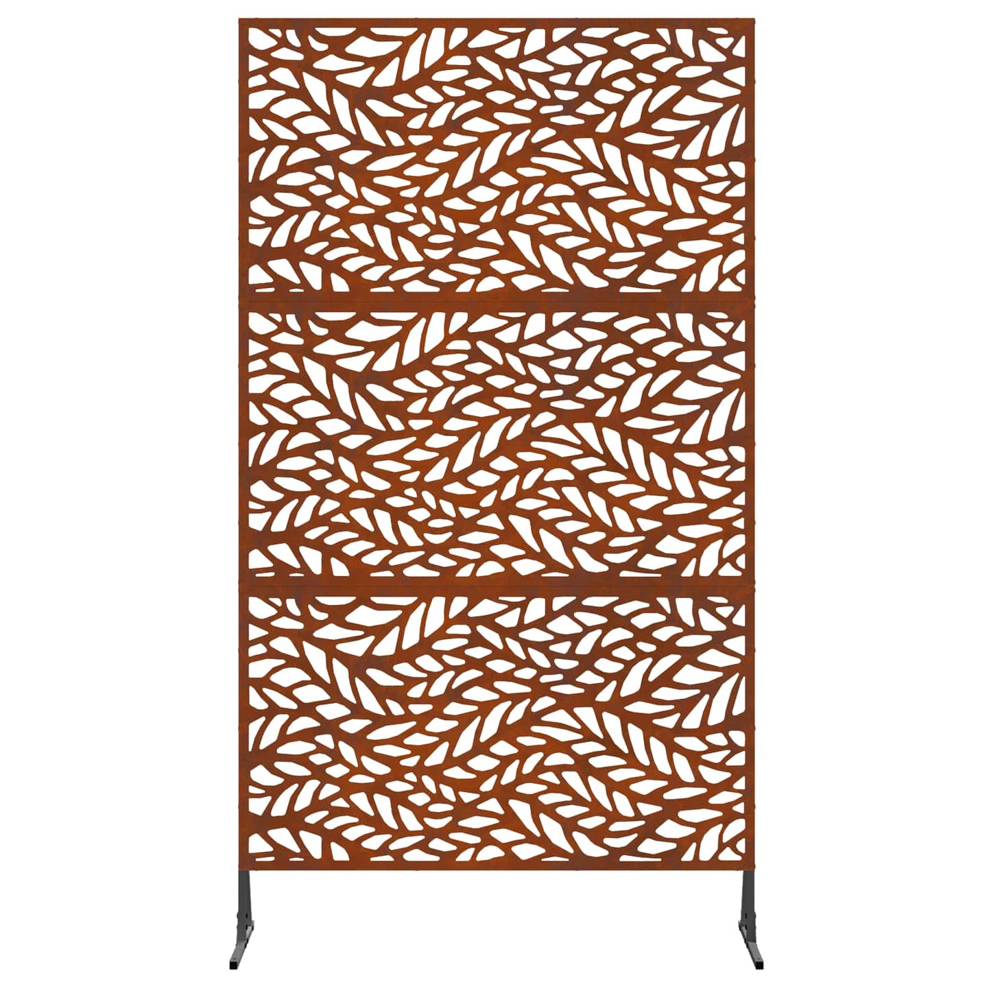 Personvernsvegg 100 x 50 x 180 cm Cortenstål Rusten