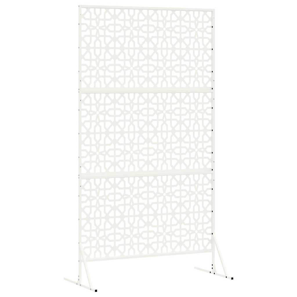 Personvernsvegg Hvit 100 x 50 x 180 cm Stål vidaXL